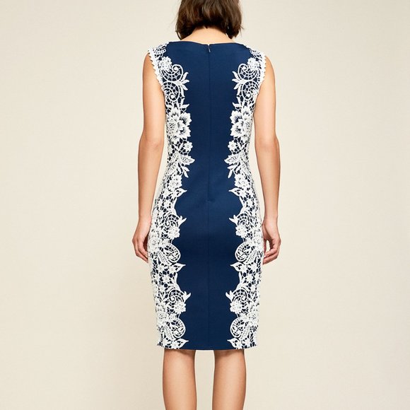 NWT Tadashi Cocktail dress, Navy/white, size 10 - Picture 3 of 3